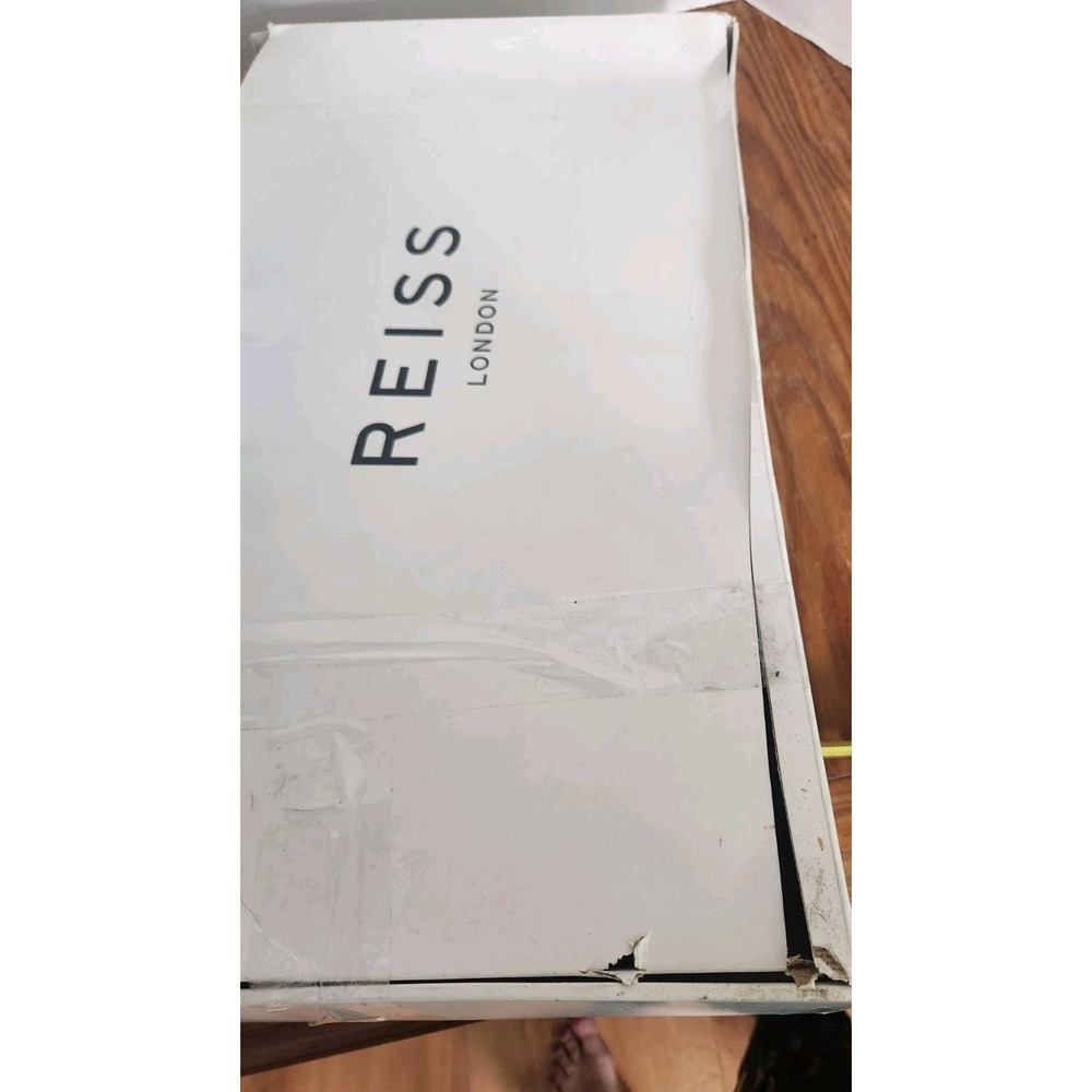 NWT Reiss Caitlin Leather Knee High Boots Sz 8 Zip Up 4" Heel Pointy Toe Capsule - Picture 15 of 16